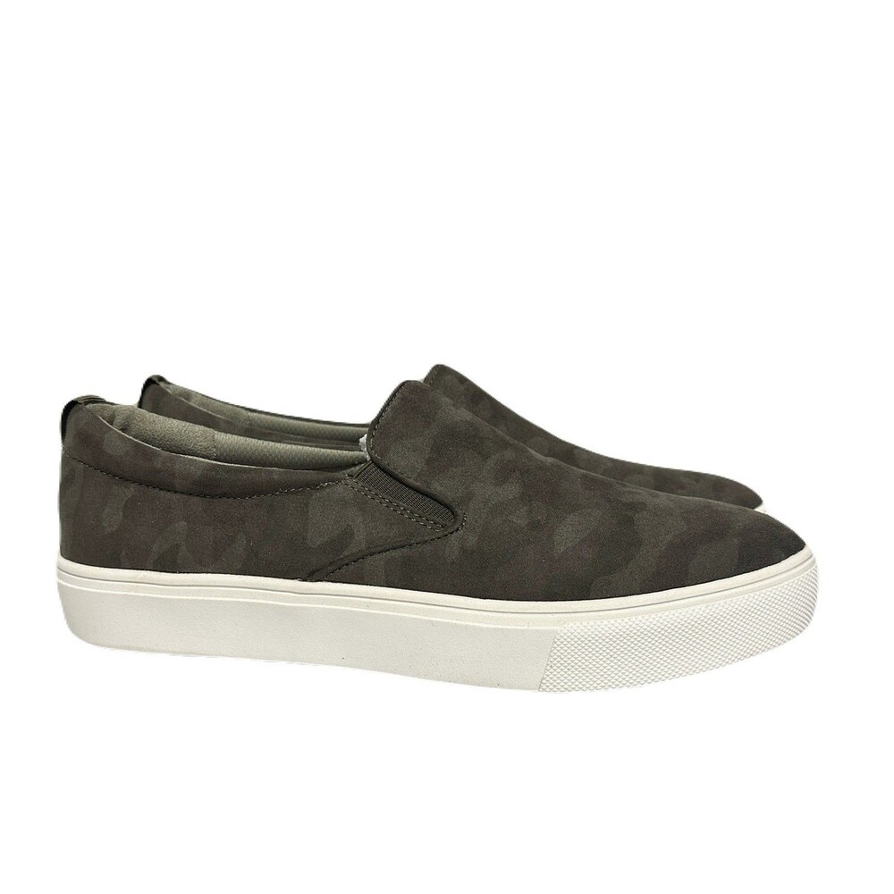 NEW Dr Scholls Womens Size 10 No Bad Days Olive Green Camo Slip On Sneaker - Picture 2 of 10